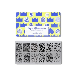 Пластина для стемпинга K049 Leopard print