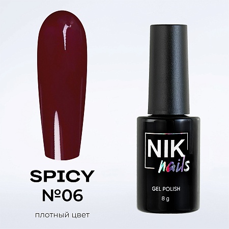 Гель-лак NIK nails Spicy 06 8 g (М)